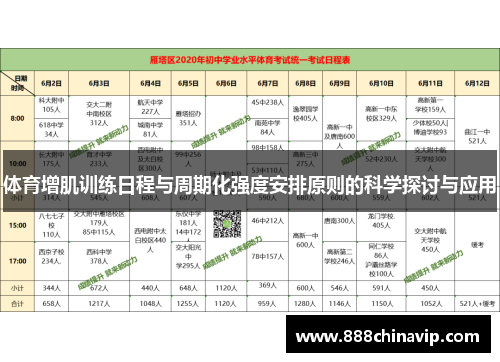 体育增肌训练日程与周期化强度安排原则的科学探讨与应用